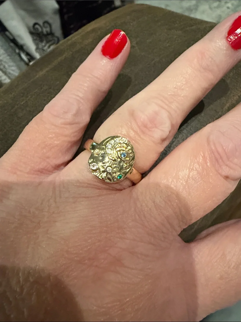 Gorgeous Style Star Moon Eye Ring